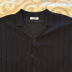 COOFANDY Men's Black Casual Button Down Shirt